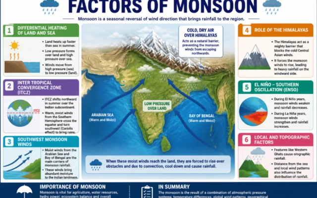 Southwest Monsoon - Factors & Issues