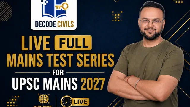 Live Full Mains Test Series for UPSC Mains 2027