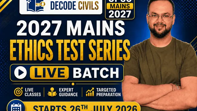 Ethics Test Series for UPSC Mains 2027