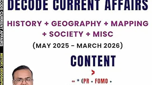UPSC Prelims 2026: CA (May 2025-March 2026)