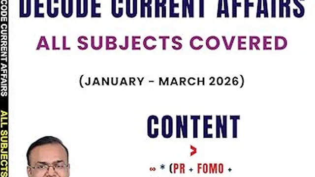 UPSC Prelims 2026: CA (Jan 2026-March 2026)